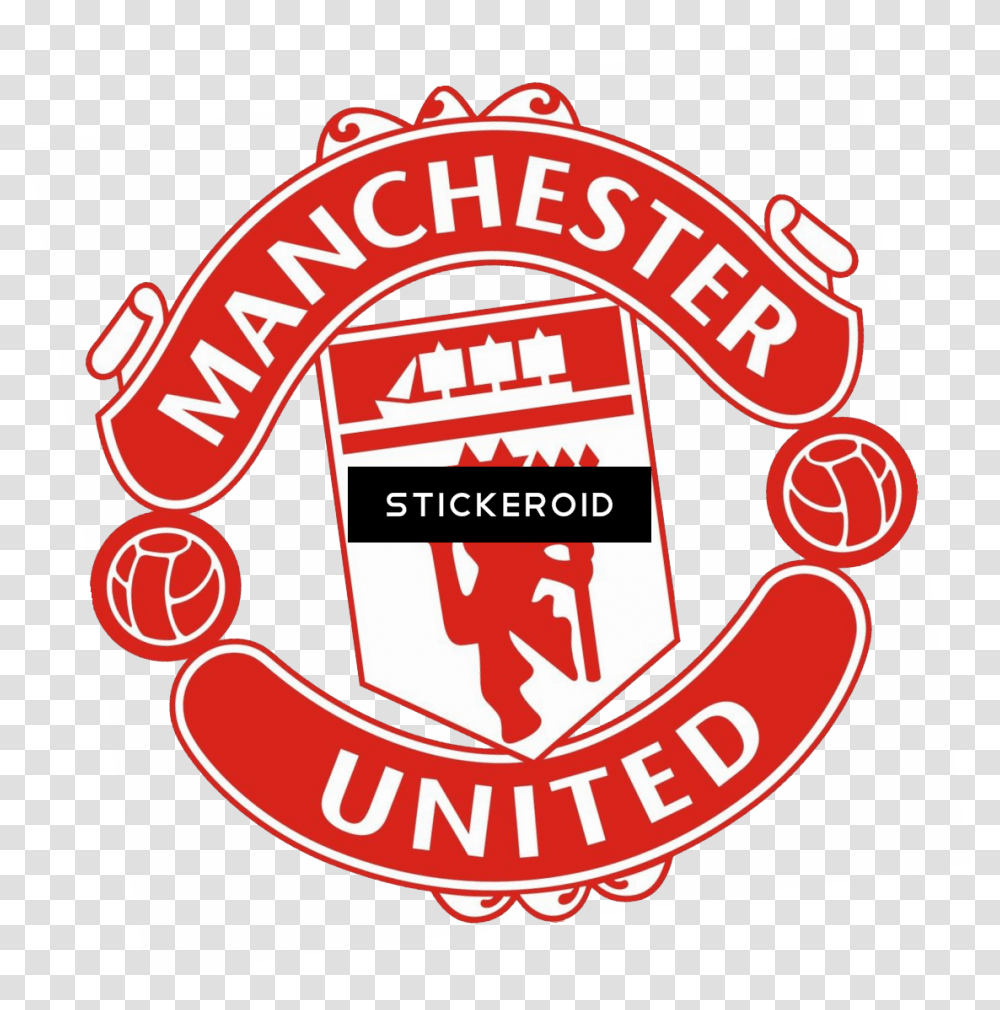Manchester United Logo Logos Manchester United Logos In, Label, Advertisement Transparent Png