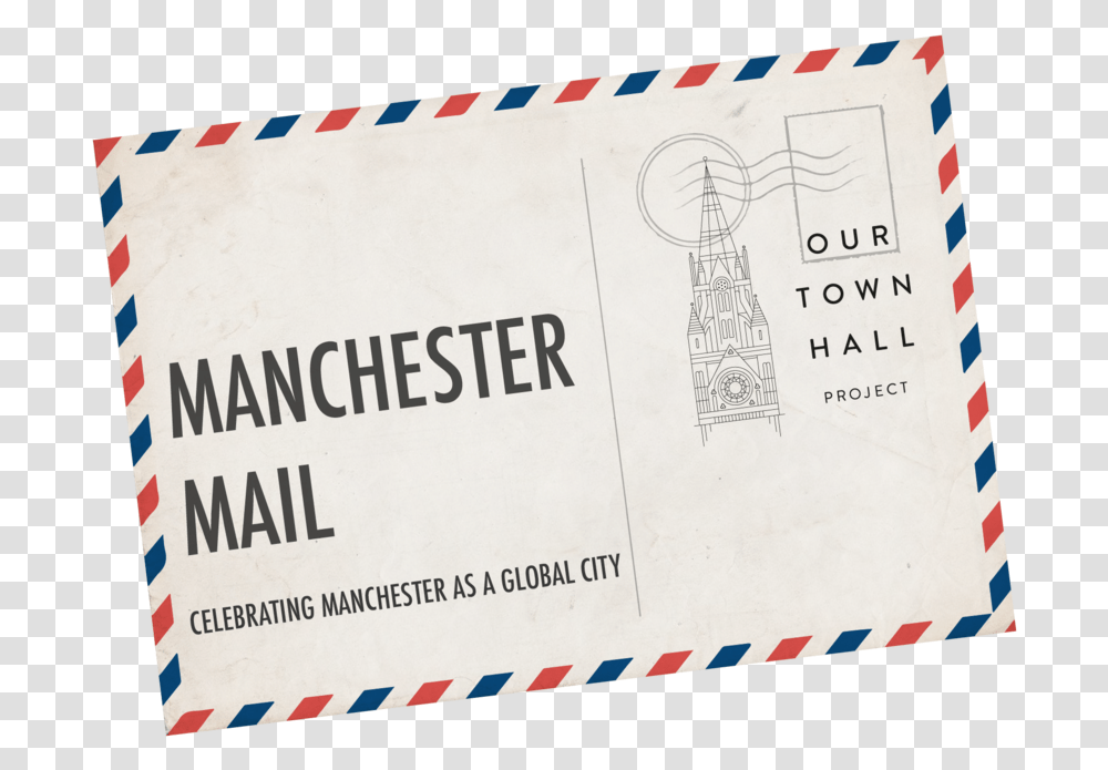 Manchetser Mail Edit Copy Postal Of America, Envelope, Airmail Transparent Png