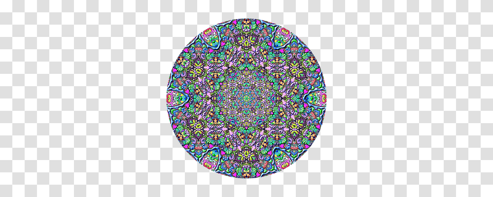 Mandala Art, Rug, Stained Glass Transparent Png