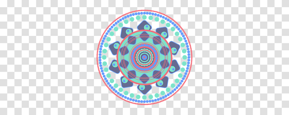 Mandala Pattern, Dish, Meal, Fractal Transparent Png