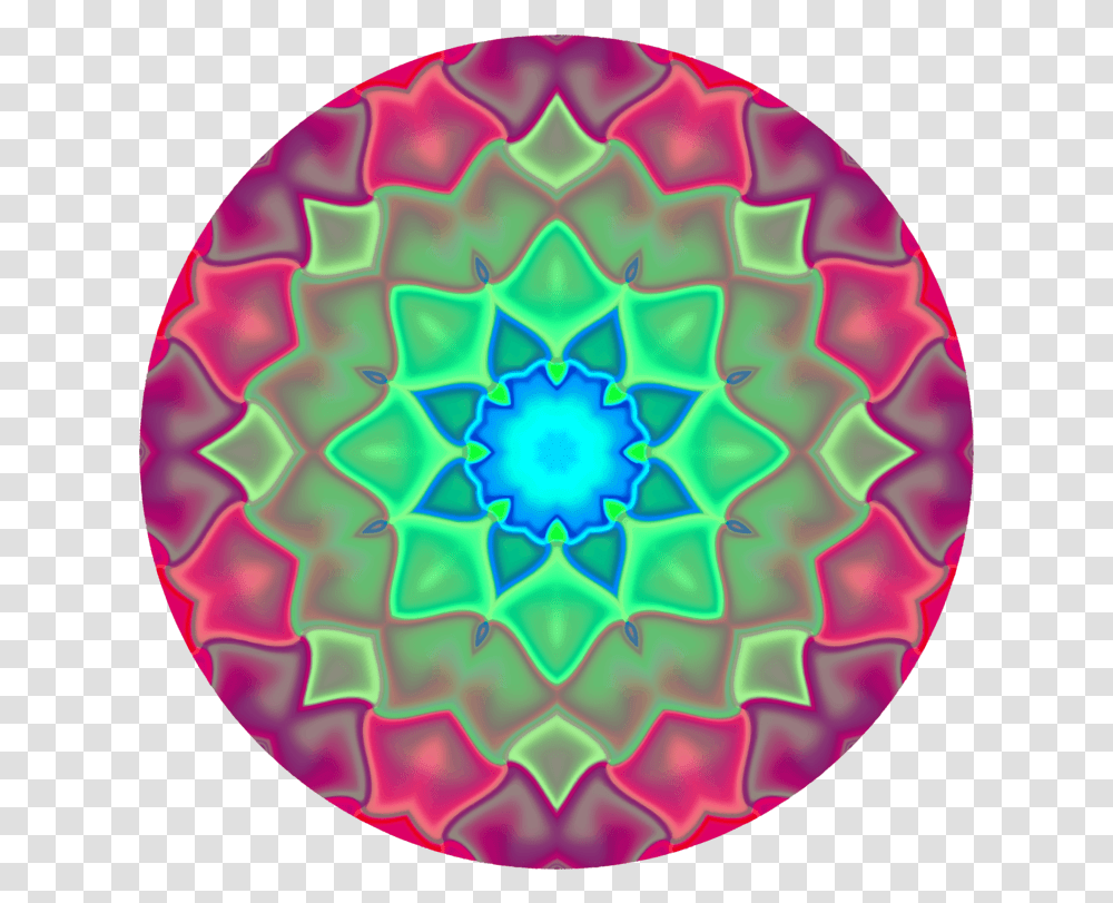 Mandala 21 Kaleidoscope Light Color Circle, Pattern, Ornament, Fractal, Rug Transparent Png