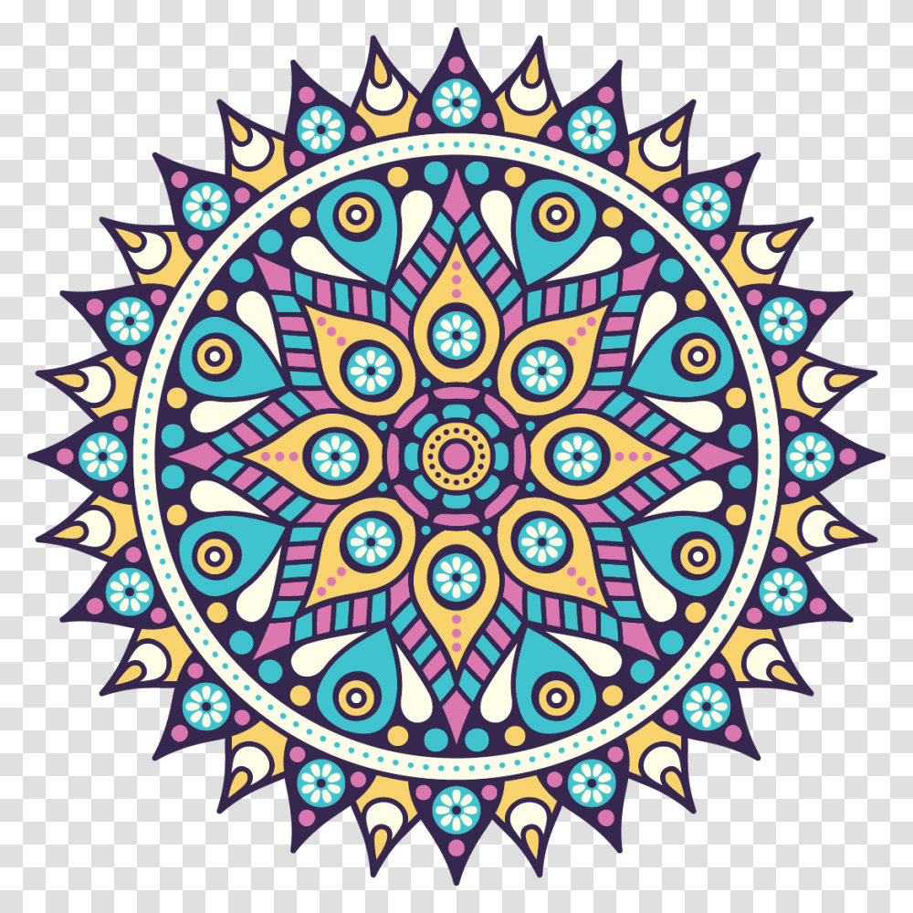 Mandala Buddhism Icon Vector Mandala Coloring Book, Stained Glass, Pattern, Rug Transparent Png