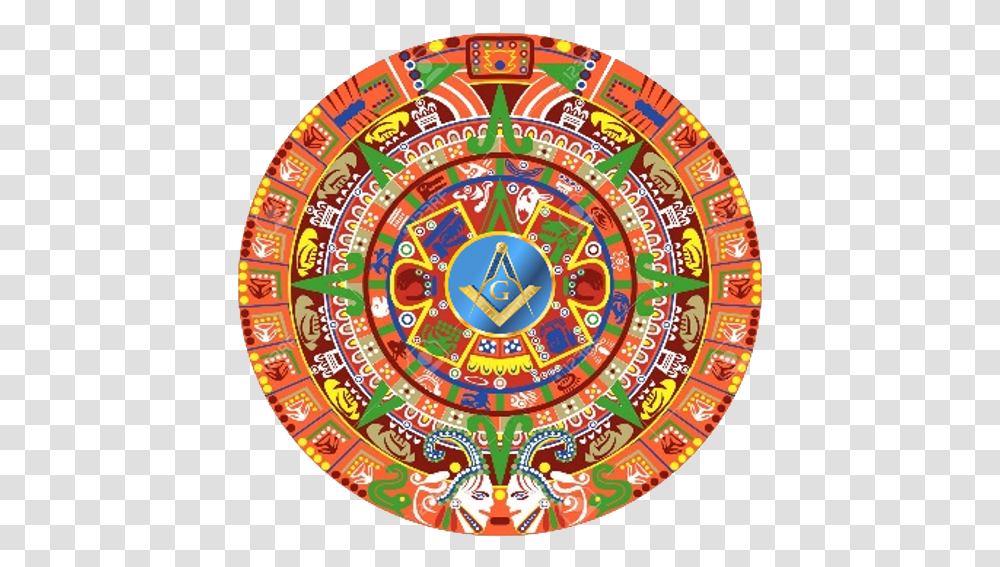 Mandala Calendario Azteca, Rug, Stained Glass, Game Transparent Png