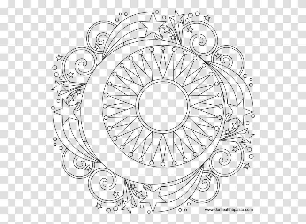 Mandala Coloring, Gray, World Of Warcraft Transparent Png