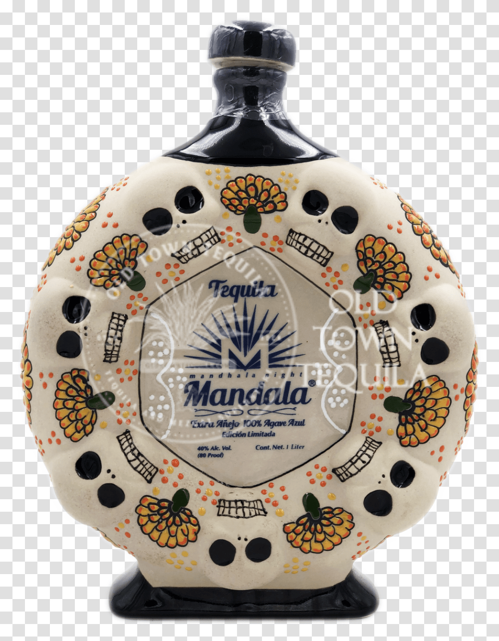 Mandala Day Of The Dead 2019 Limited Edition Extra Glass Bottle, Porcelain, Pottery, Snowman Transparent Png