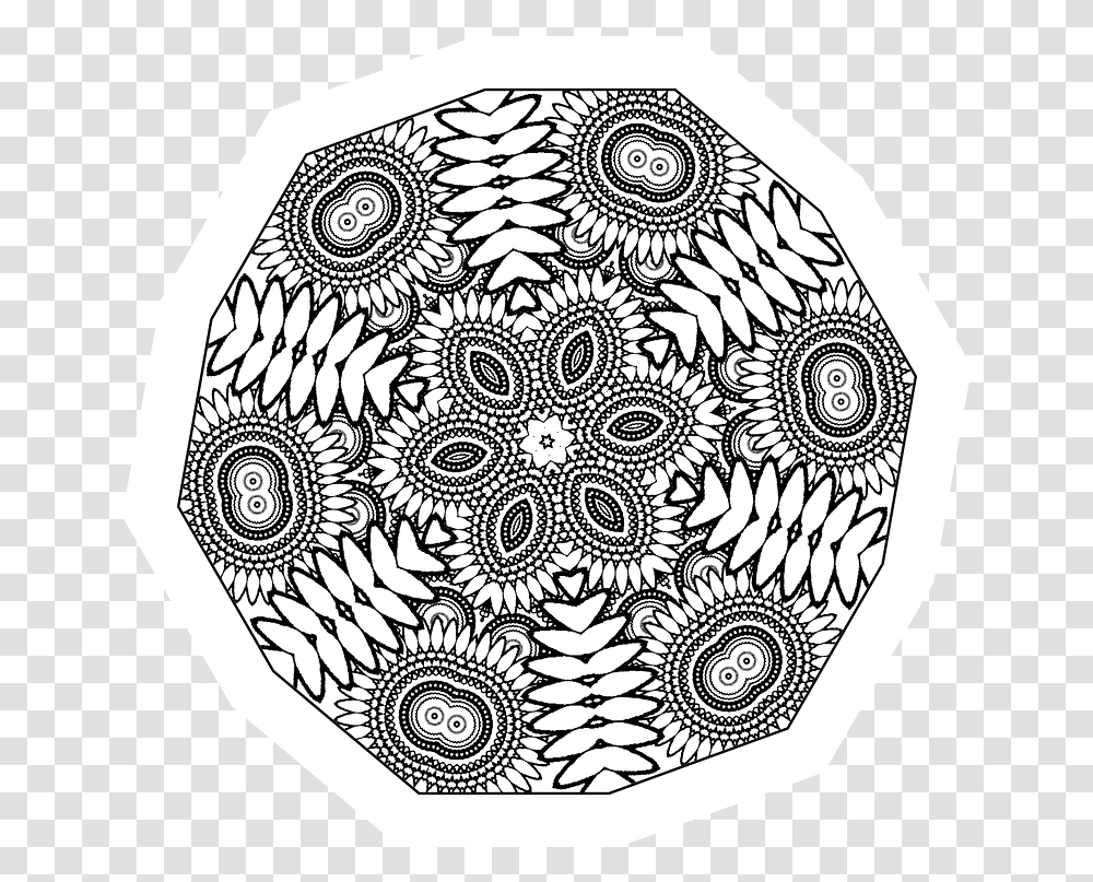 Mandala, Doodle, Drawing, Rug Transparent Png