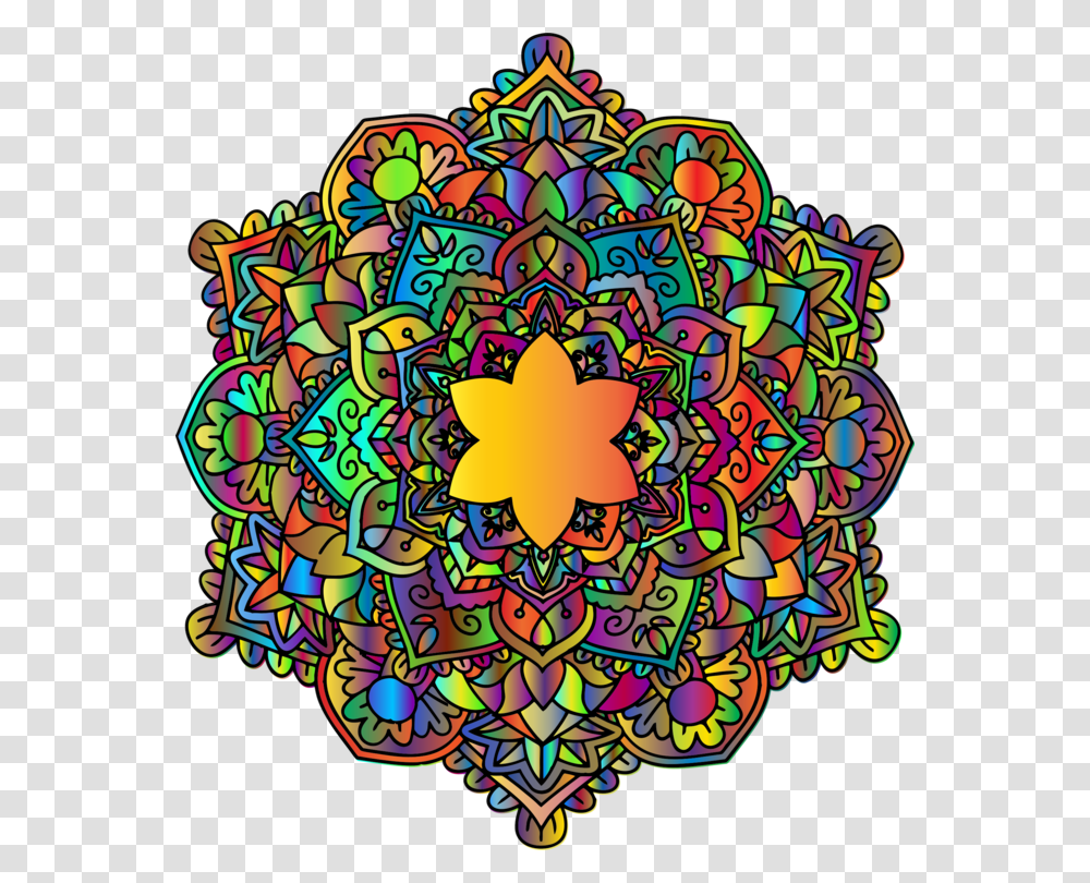 Mandala Floral Flower Abstract Chromatic Colorful Colorful Mandala Designs, Doodle, Drawing Transparent Png
