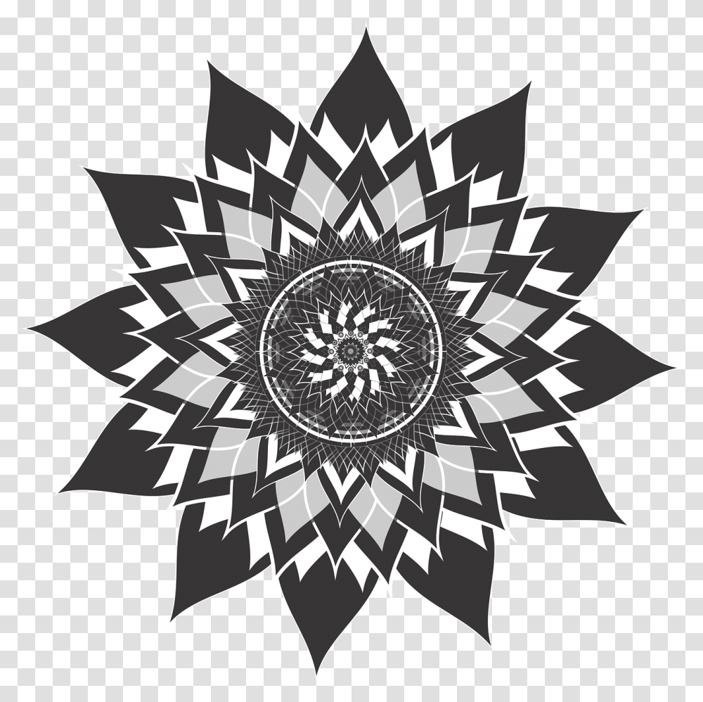 Mandala Flower Lotus Free Picture Meditation Sacred Geometry Mandala, Flag, Emblem, American Flag Transparent Png