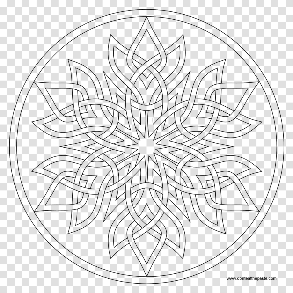 Mandala For Coloring, Gray, World Of Warcraft Transparent Png