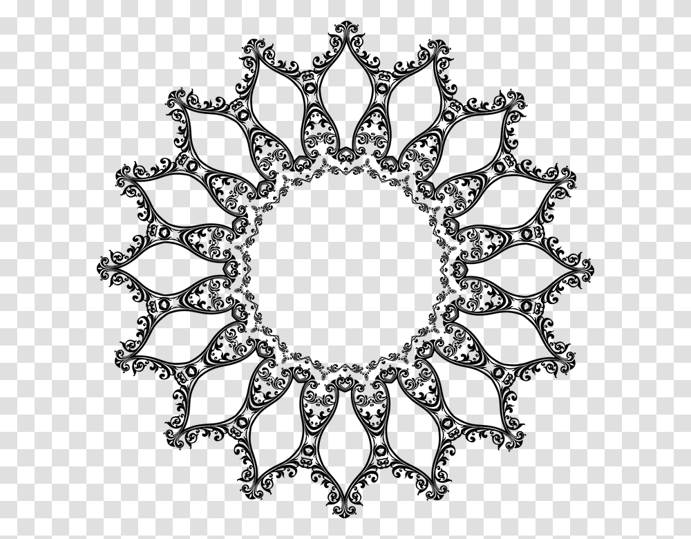 Mandala Frame Border Decorative Ornamental Free Rakhi Vector, Gray, World Of Warcraft Transparent Png
