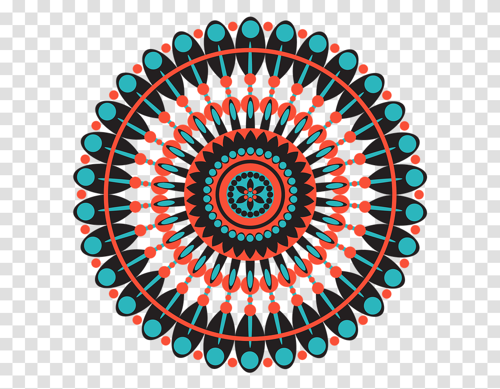 Mandala Geometric Pattern Shapes Circle Native American Mandala, Ornament, Rug, Fractal, Chandelier Transparent Png