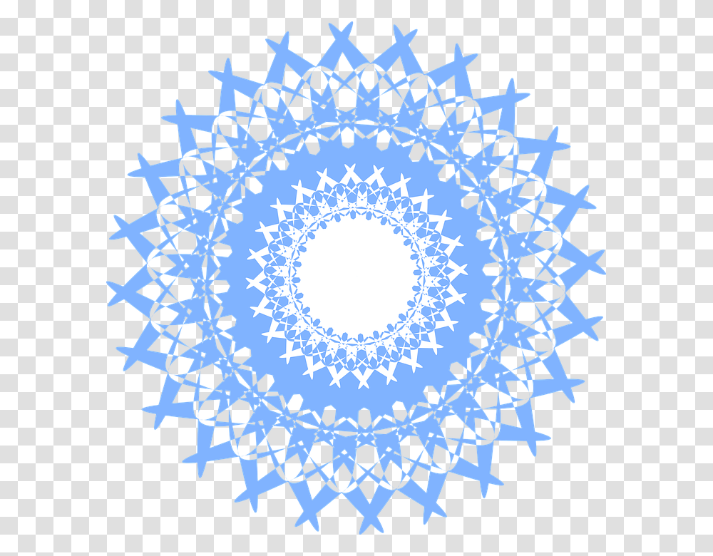 Mandala Lace Blue Pattern Chakra, Chandelier, Lamp, Fractal, Ornament Transparent Png