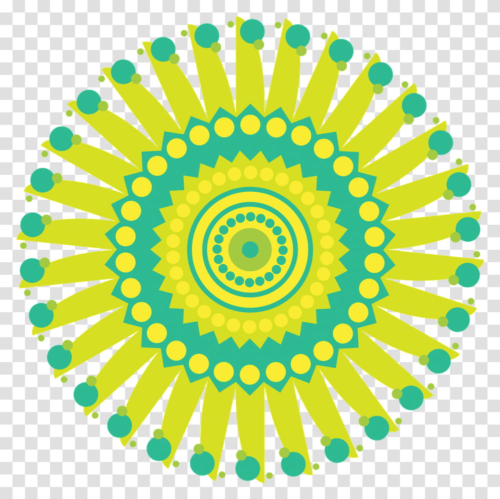 Mandala Pattern Circle Geometric Image Clipart Full Illustration, Ornament, Fractal Transparent Png