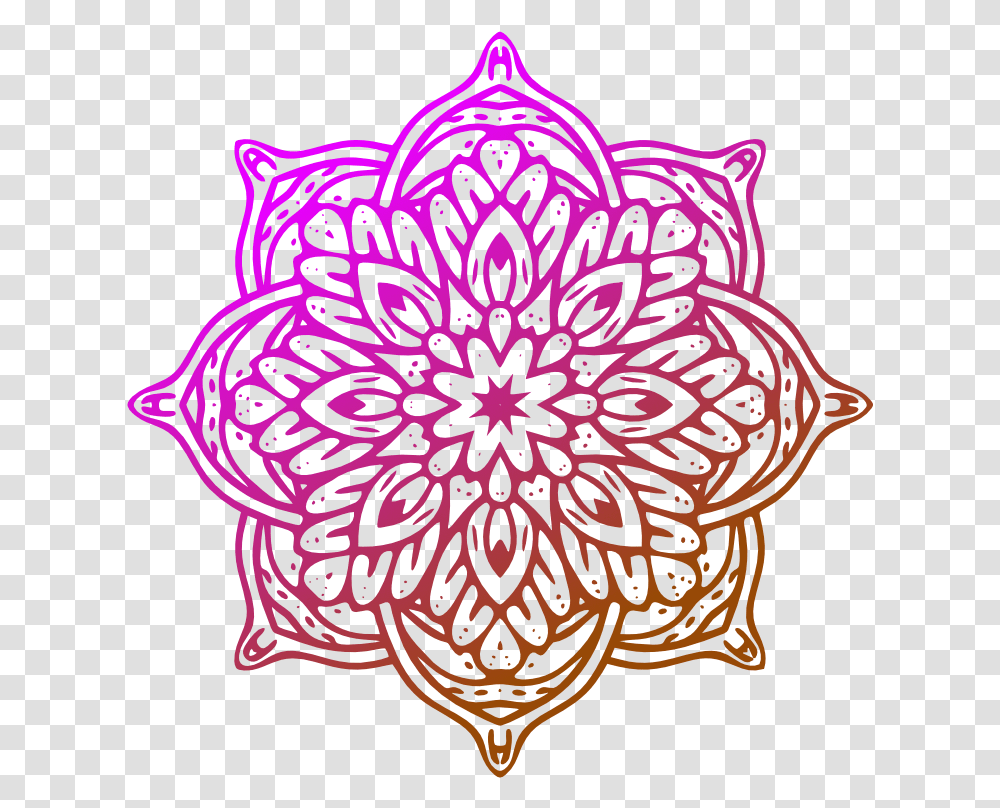 Mandala, Pattern, Light Transparent Png