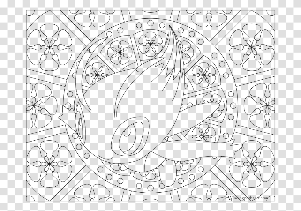 Mandala Pokemon Coloring Pages, Gray, World Of Warcraft Transparent Png