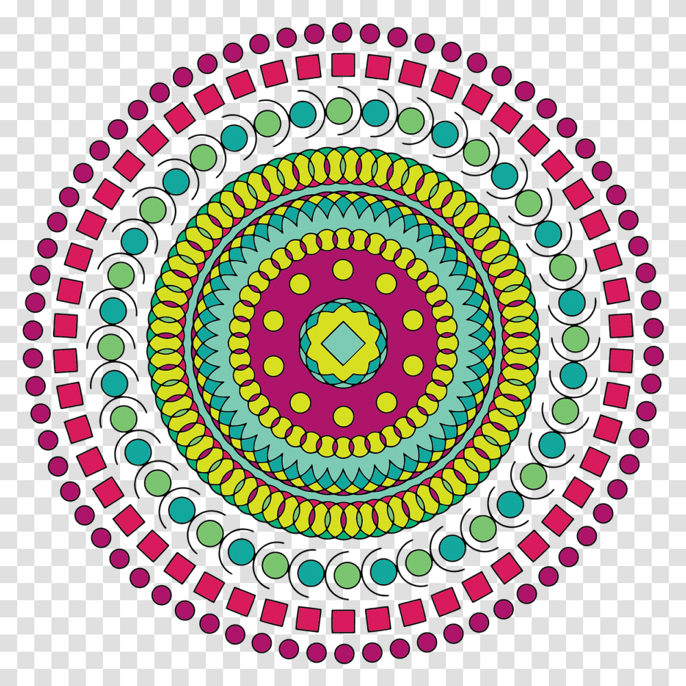 Mandala Swirl Geometric Mandalas De Colores, Pattern, Rug, Spiral Transparent Png