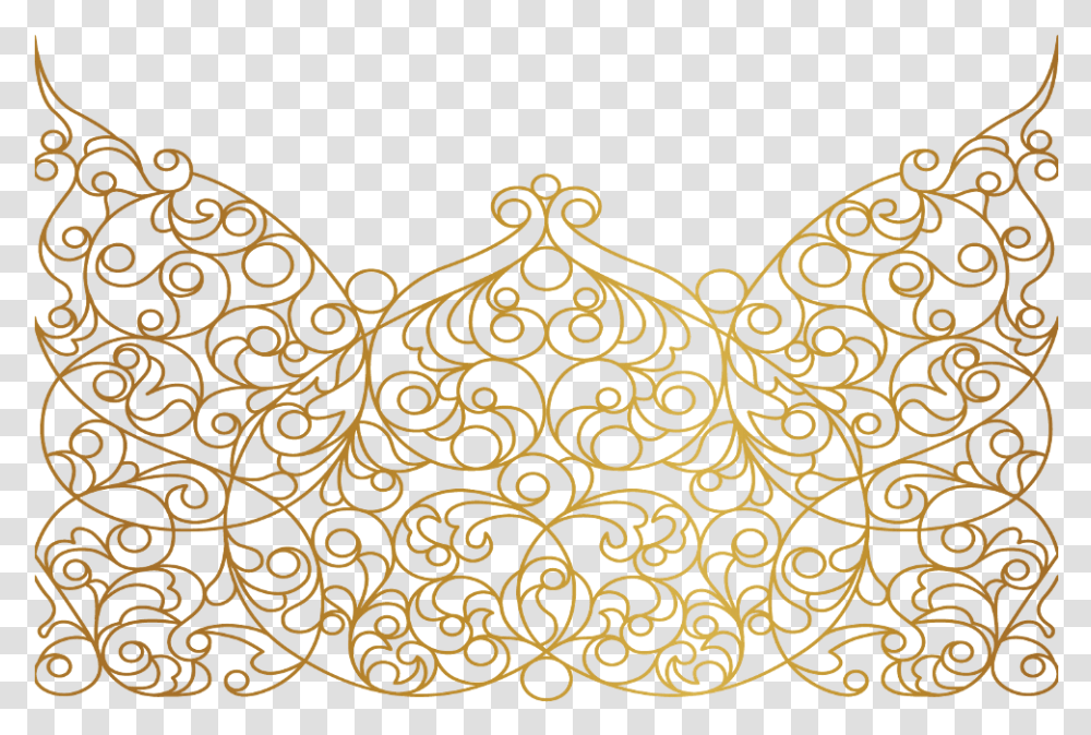 Mandala Swirls Design Pattern Paisley Gold Decor Decora Mandala Gold, Rug, Accessories, Accessory, Jewelry Transparent Png