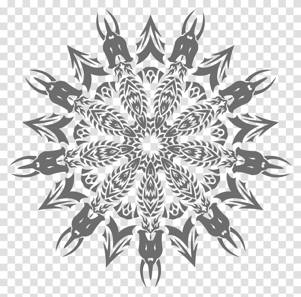 Mandala Vector 1 Image Tribal Dragon, Pattern, Ornament, Fractal, Floral Design Transparent Png