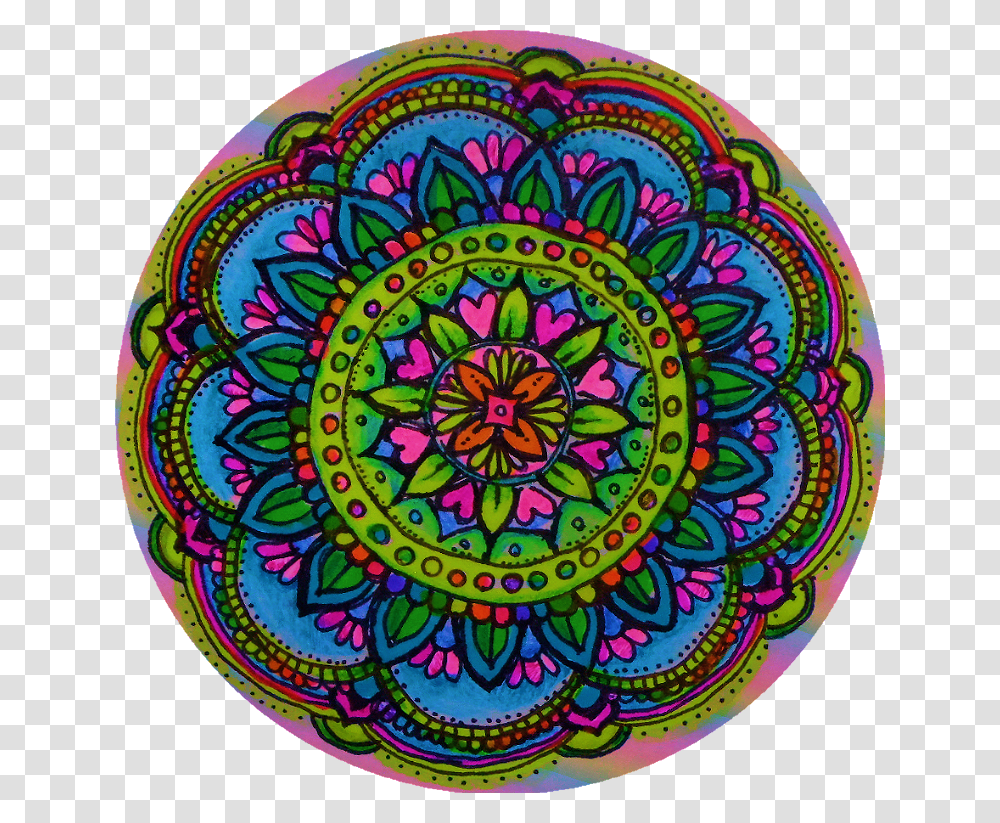 Mandala Zentangle Hippy Trippy Psychedelic Tumblr Circle, Doodle, Drawing, Rug Transparent Png