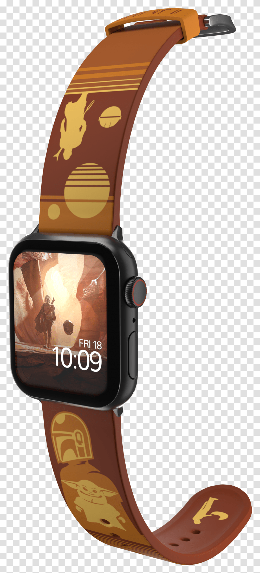 Mandalorian Desert Partners Edition Mandalorian Apple Watch Band, Wristwatch, Digital Watch, Electronics Transparent Png