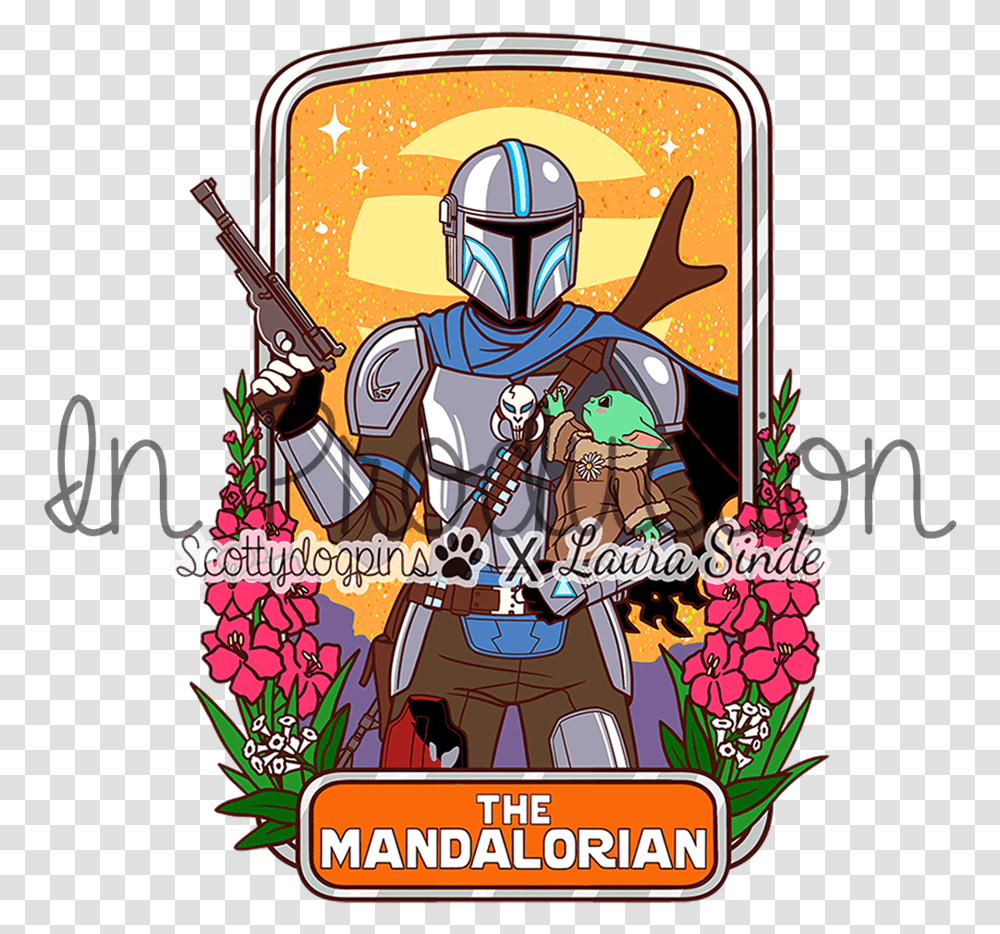 Mandalorian Magical Stars Boba Fett, Person, Human, Poster, Advertisement Transparent Png