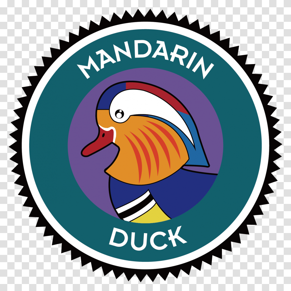Mandarin Duck Clipart Duck Hunting, Logo, Trademark, Bird Transparent Png