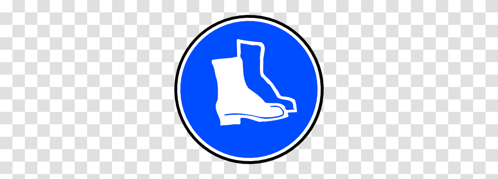 Mandatory Feet Protection Hard Boots Clip Art, Hand, Logo, Trademark Transparent Png