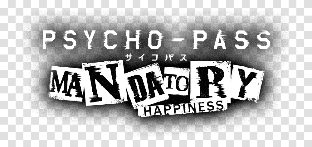 Mandatory Happiness Monochrome, Text, Alphabet, Label, Word Transparent Png