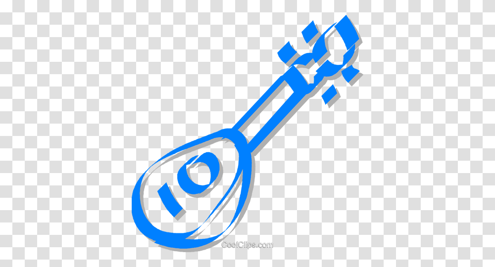 Mandolins Royalty Free Vector Clip Art Illustration, Scissors, Blade, Weapon, Weaponry Transparent Png