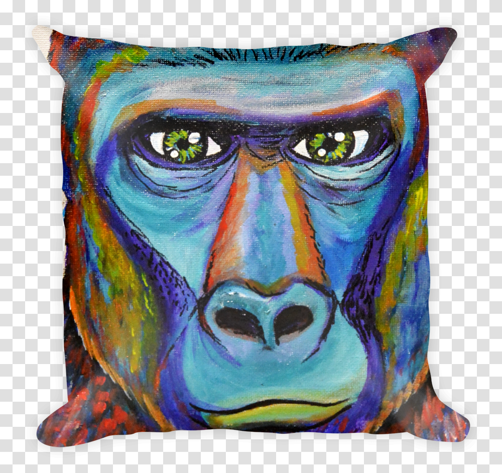 Mandrill Download Cushion, Pillow, Painting, Modern Art Transparent Png