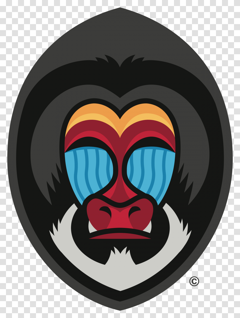 Mandrill Shield Logo Mandrill Logo, Head, Art, Graphics, Symbol Transparent Png