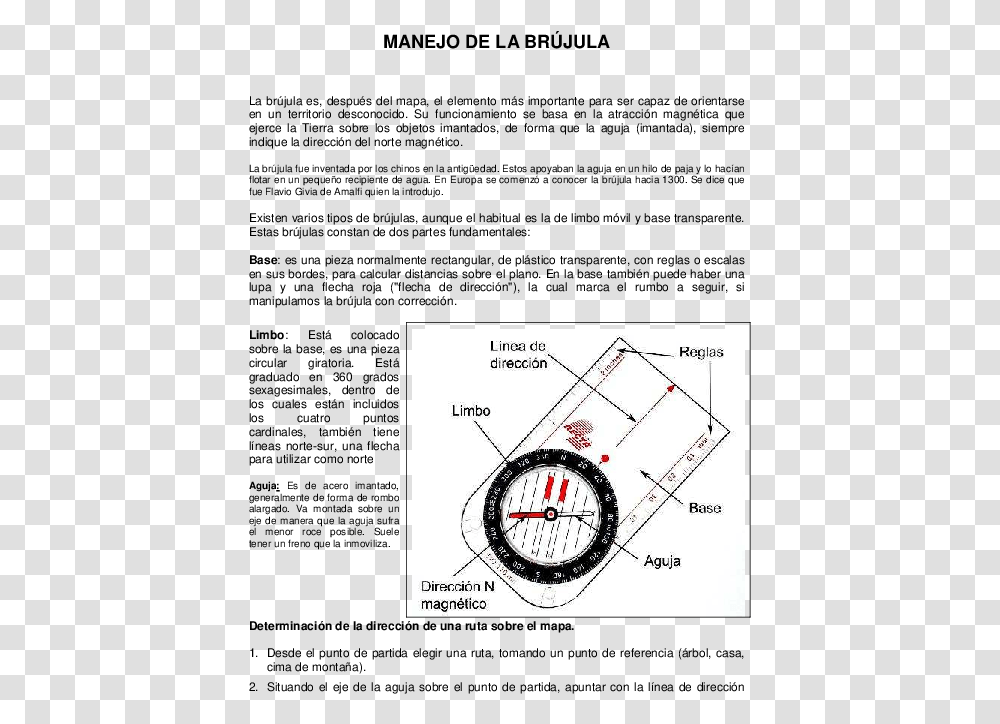 Manejo De La Brujula, Plot, Plan, Diagram, Clock Tower Transparent Png