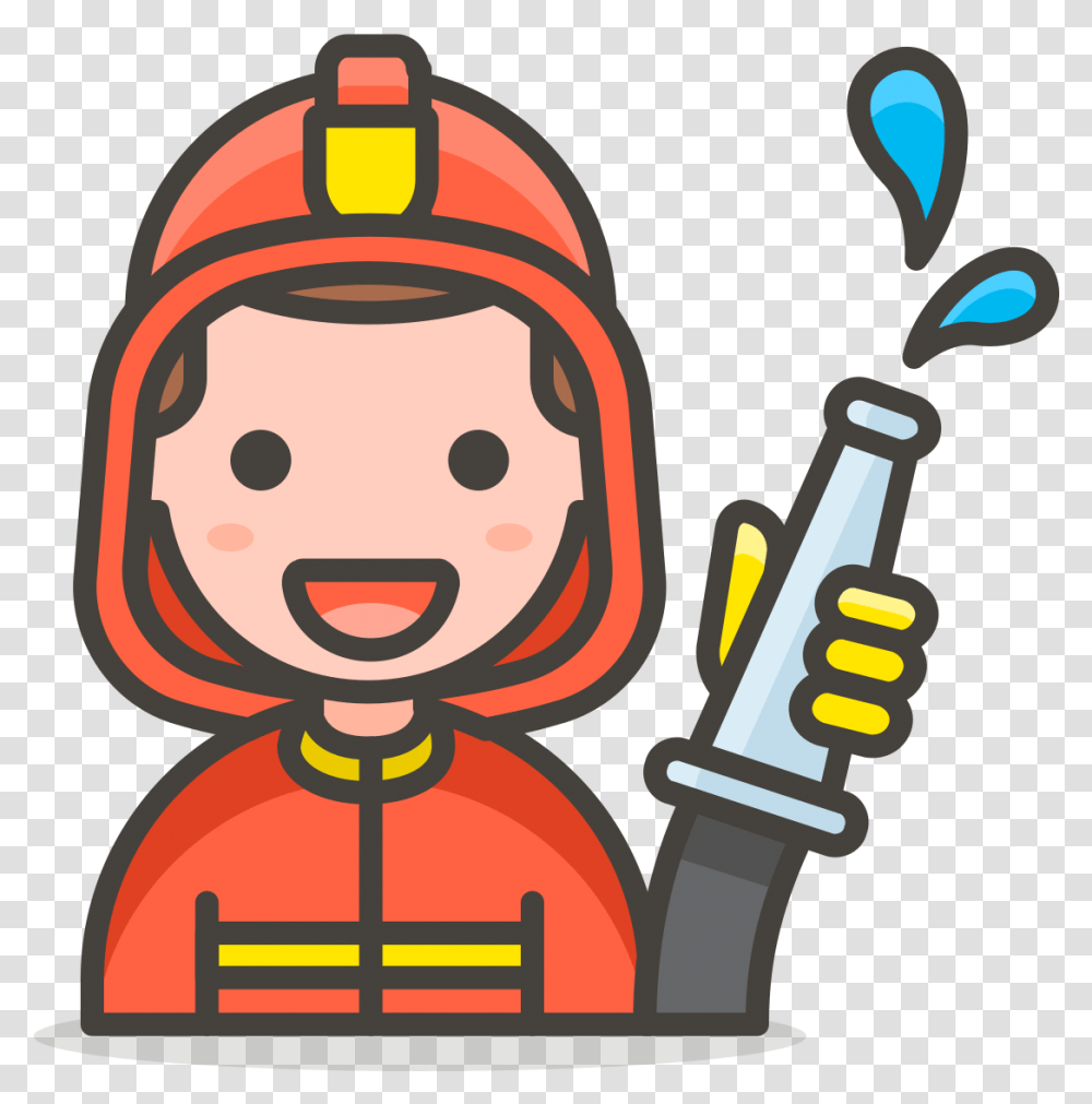 Manfirefighter2svg Wikimedia Commons Fire Department Emoji, Face, Outdoors, Light, Drawing Transparent Png