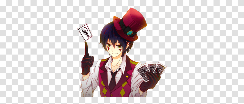 Manga Boy Anime Cartoon 14png Snipstock Mad Hatter Alice In Wonderland Anime, Person, Performer, Comics, Book Transparent Png