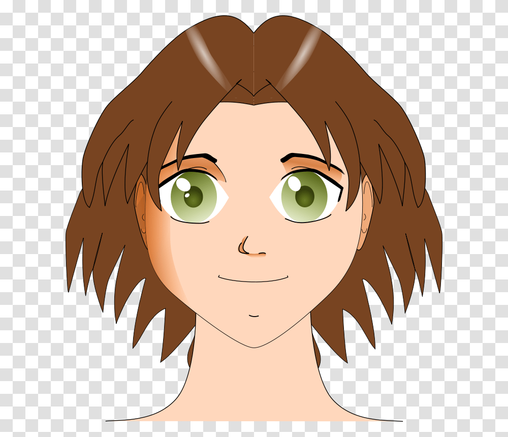 Manga Face, Person, Drawing, Plant Transparent Png