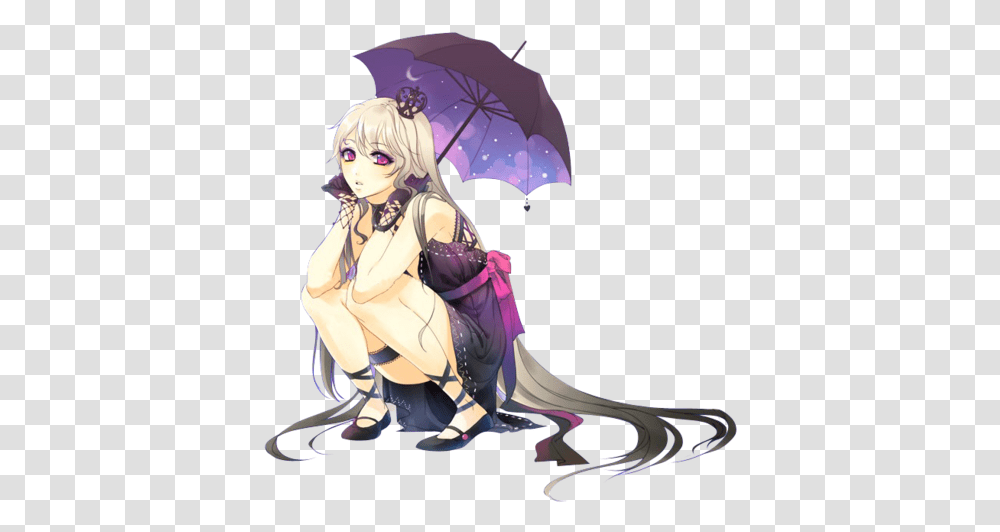 Manga Girl Mk4 Anime Girl Blonde Gothic, Comics, Book, Person, Human Transparent Png