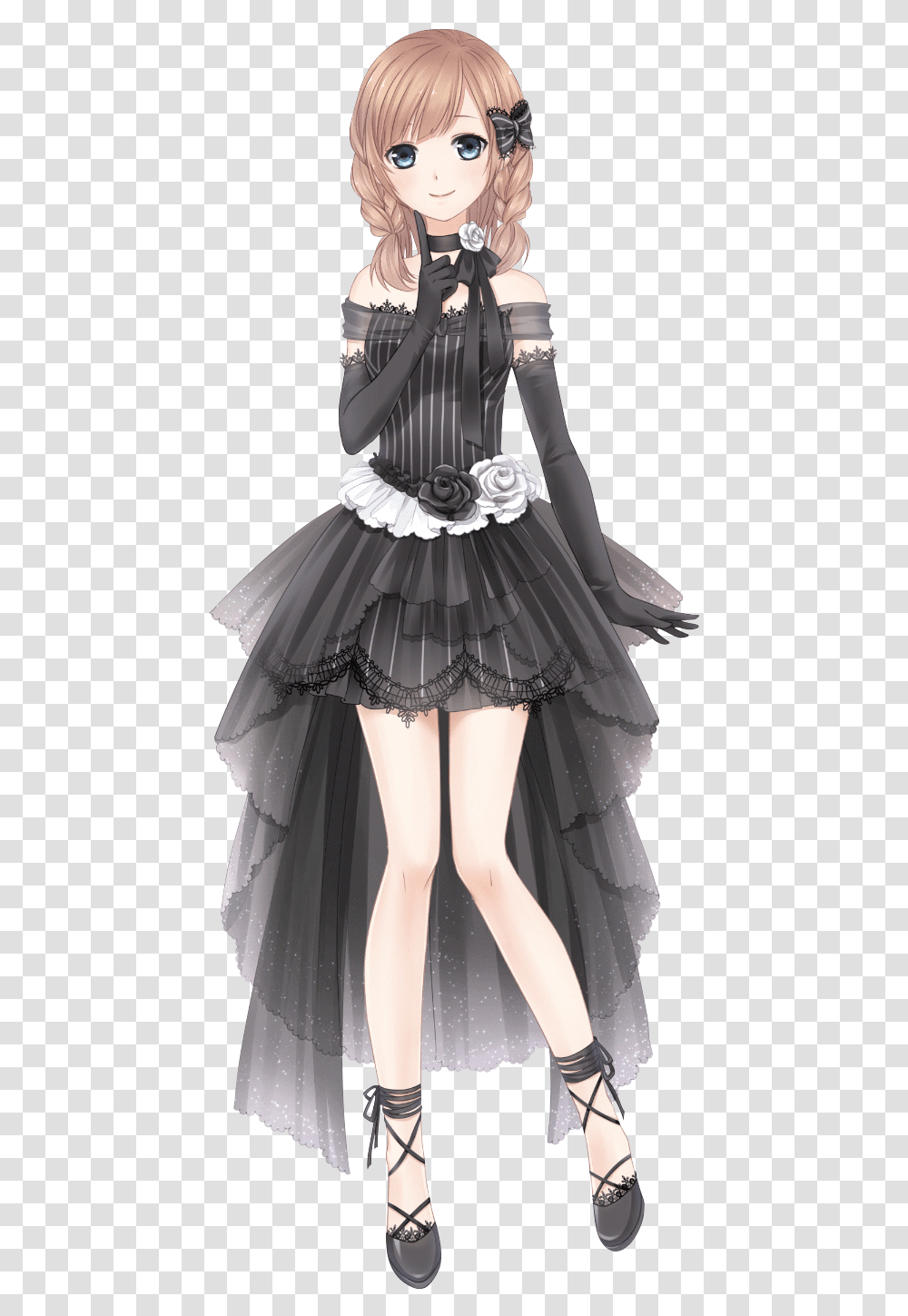 Manga Gothic Dress, Doll, Toy, Female Transparent Png
