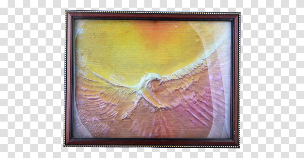 Mangala Art Eagle M Seal Mural Artwork 38x33cms Picture Frame, Painting, Canvas, Screen, Electronics Transparent Png