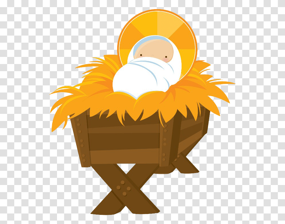 Manger Background Nascimento De Jesus Personagens, Basket, Furniture, Cradle Transparent Png