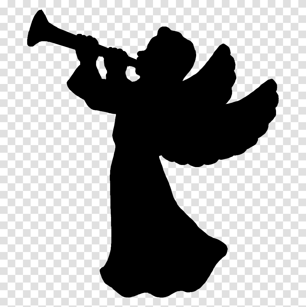 Manger Svg Wise Man Angel Blowing Trumpet Silhouette, Gray, World Of Warcraft Transparent Png