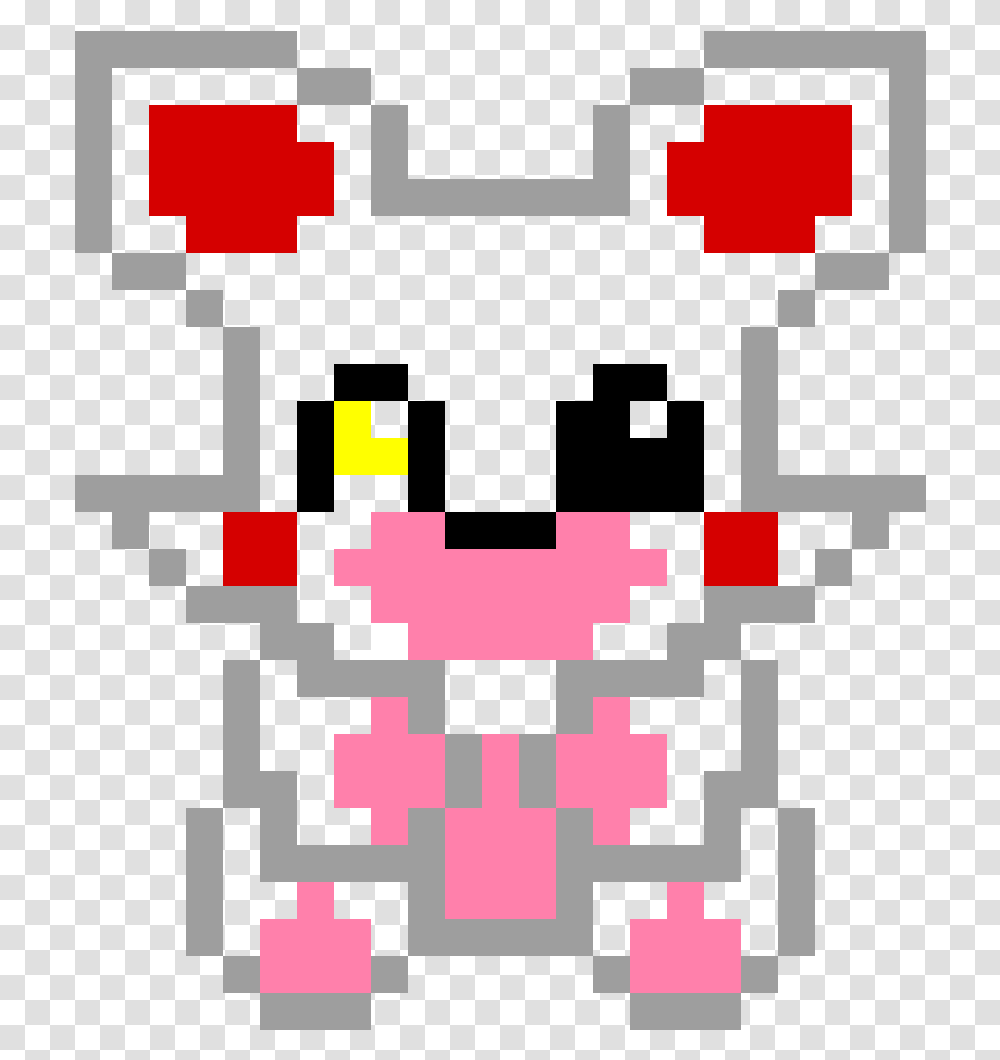 Mangle From Fnaf Pixel Art Five Nights At, Pac Man, Poster Transparent Png