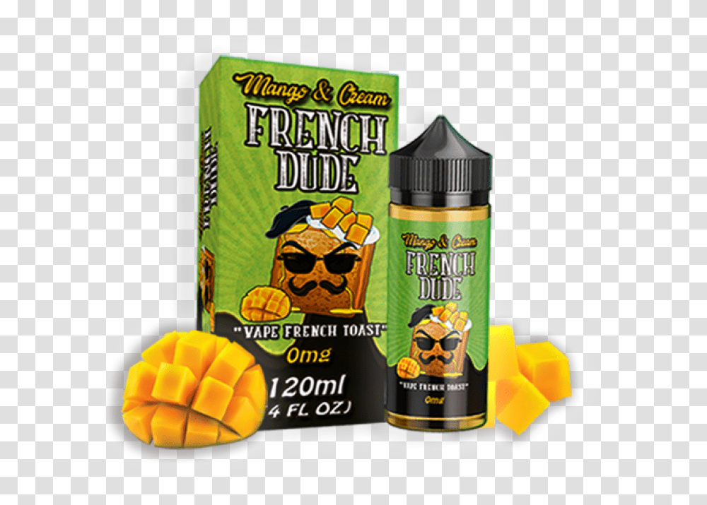 Mango Amp Cream French Dude 120ml By Vape Breakfast, Bottle, Plant Transparent Png