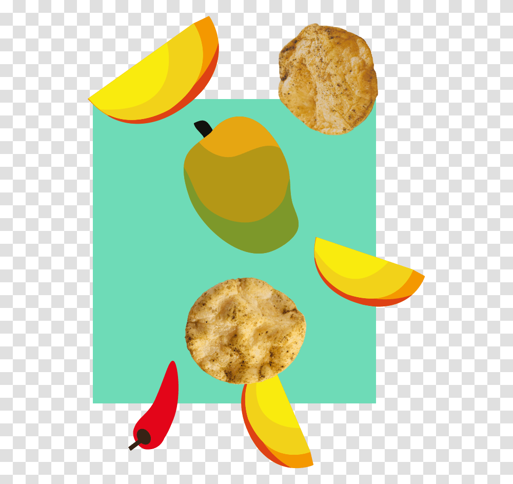 Mango Cartoons, Food, Bread, Plant, Cookie Transparent Png