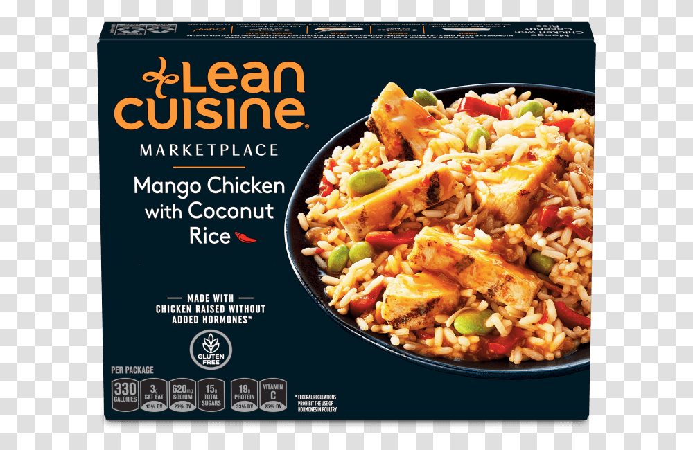 Mango Chicken With Coconut Rice Image Lean Cuisine Chicken, Advertisement, Poster, Flyer, Paper Transparent Png