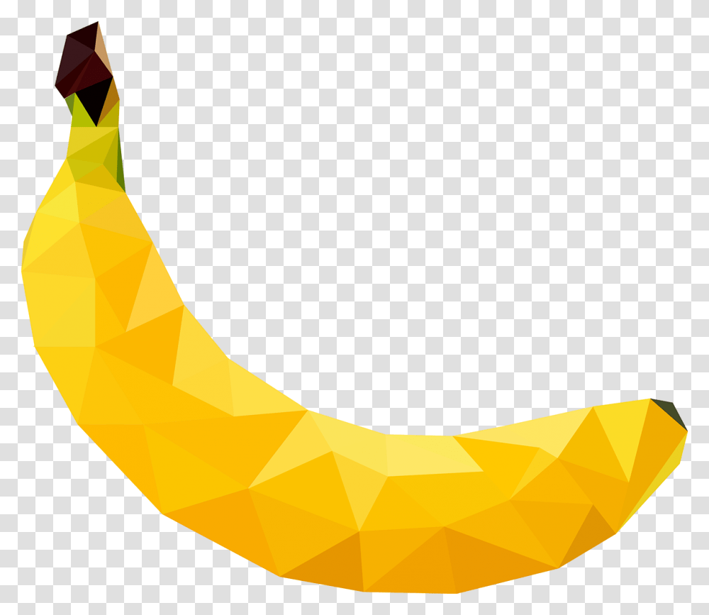 Mango Clipart Banana Low Poly Art Banana, Plant, Sock, Shoe, Footwear Transparent Png