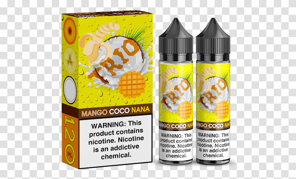 Mango Coco Nana By Trio Bottle, Tin, Can, Spray Can Transparent Png