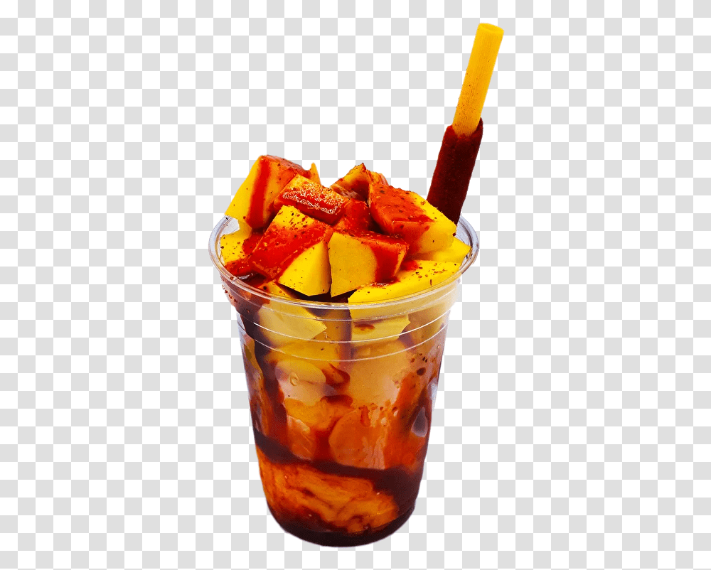 Mango Crazy Mango In A Cup, Food, Plant, Ice Cream, Dessert Transparent Png