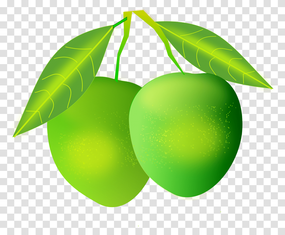 Mango, Fruit, Green, Plant, Tennis Ball Transparent Png