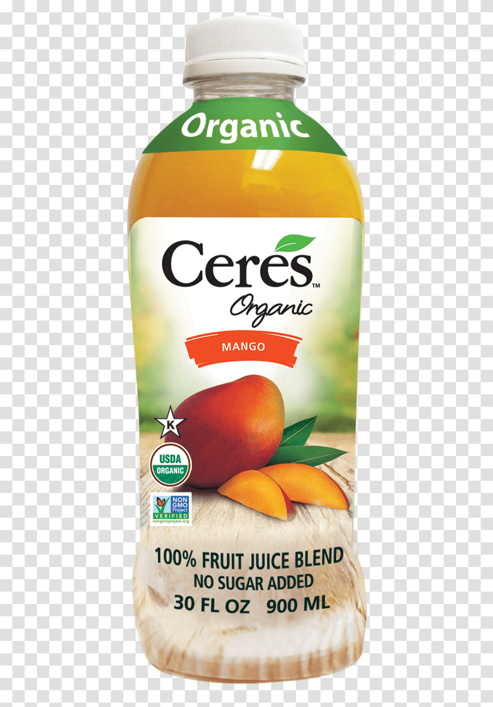 Mango Fruit Juice Blend Ceres Organic Pear Juice, Plant, Food, Beer, Alcohol Transparent Png
