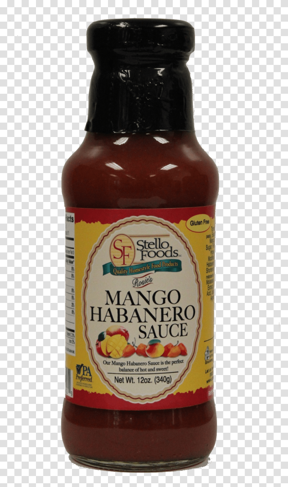 Mango Habanero Sauce, Food, Label, Beer Transparent Png